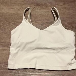 White Double Strap Tank Top